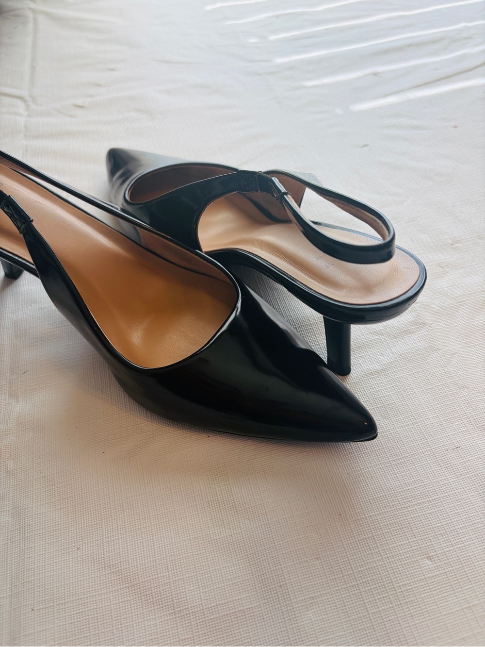 a new day Black Pointed-Toe Slingback Heels - Picture 6 of 7